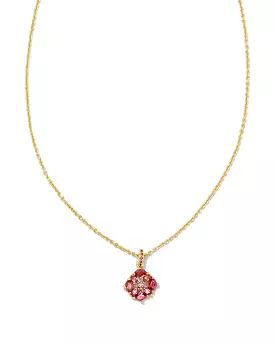 Kendra Scott Dira Gold Crystal Short Pendant Necklace