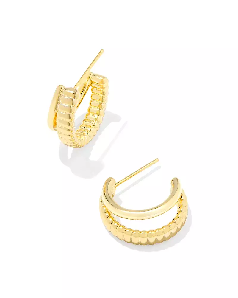 Kendra Scott Gold Layne Huggie Earrings