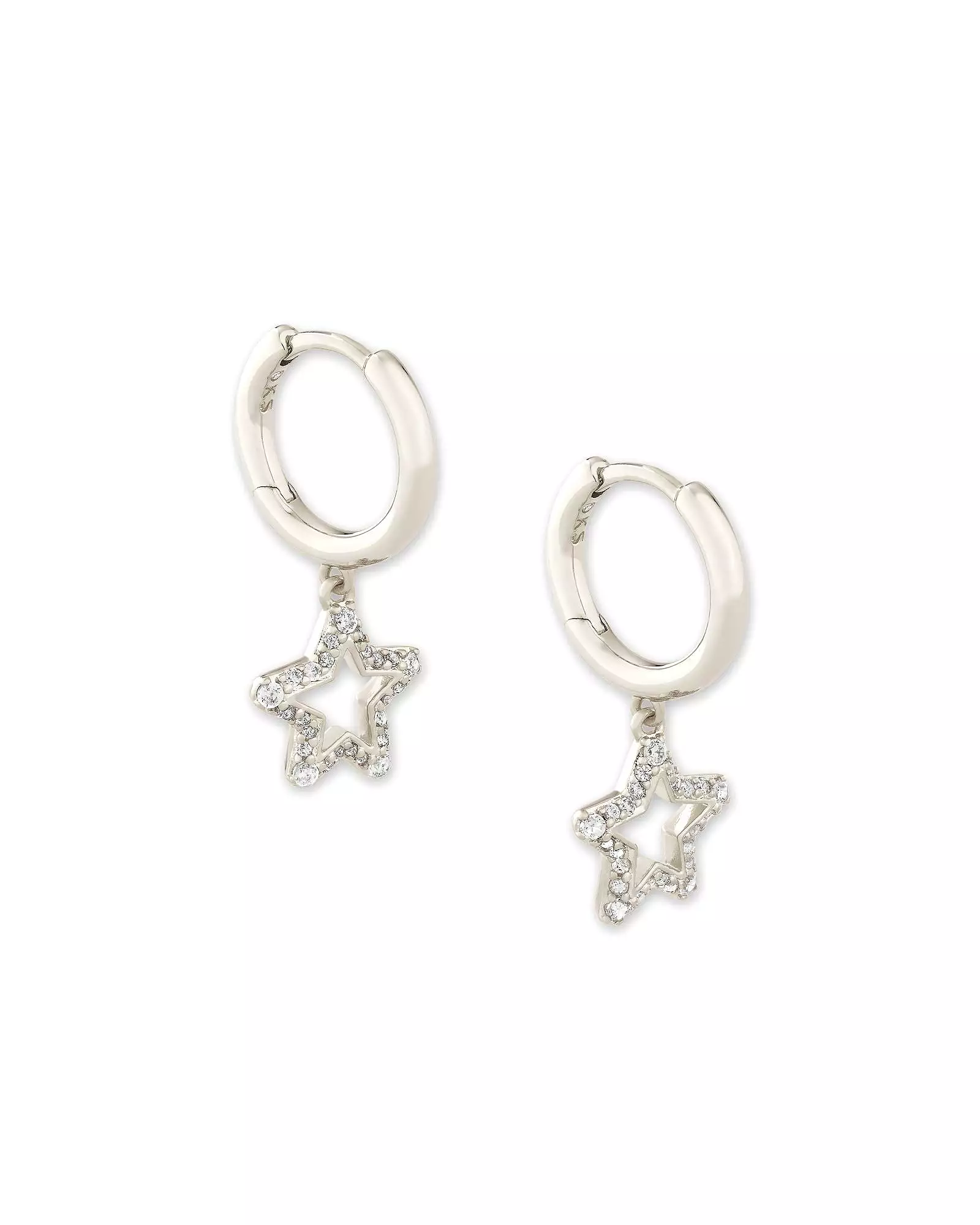 Kendra Scott Jae Star Crystal Huggie Earrings