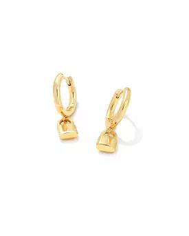 Kendra Scott Jess Lock Huggie Earrings