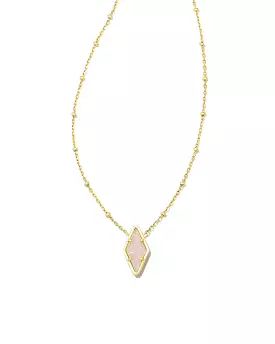 Kendra Scott Kinsley Short Pendant Necklace in Iridescent Drusy