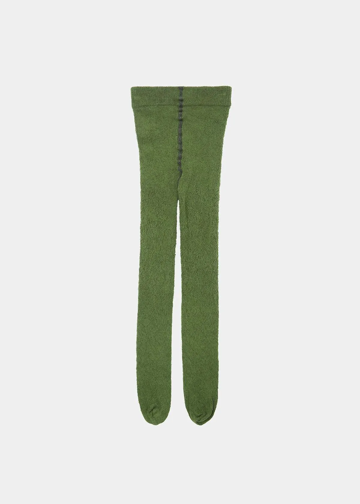 Kids Caramel BABY POINTELLE TIGHTS - FOREST GREEN