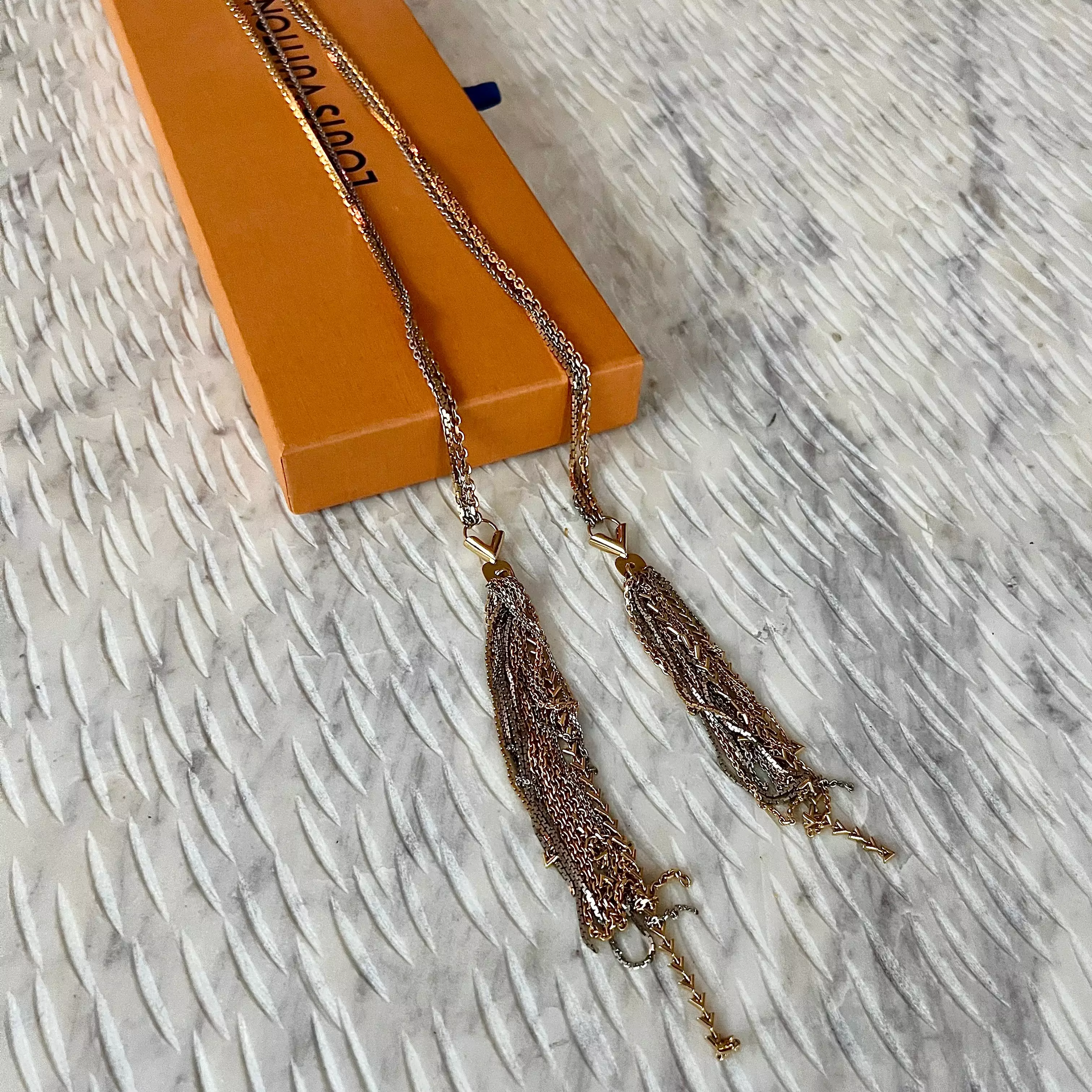 Louis Vuitton Long Fringe Necklace