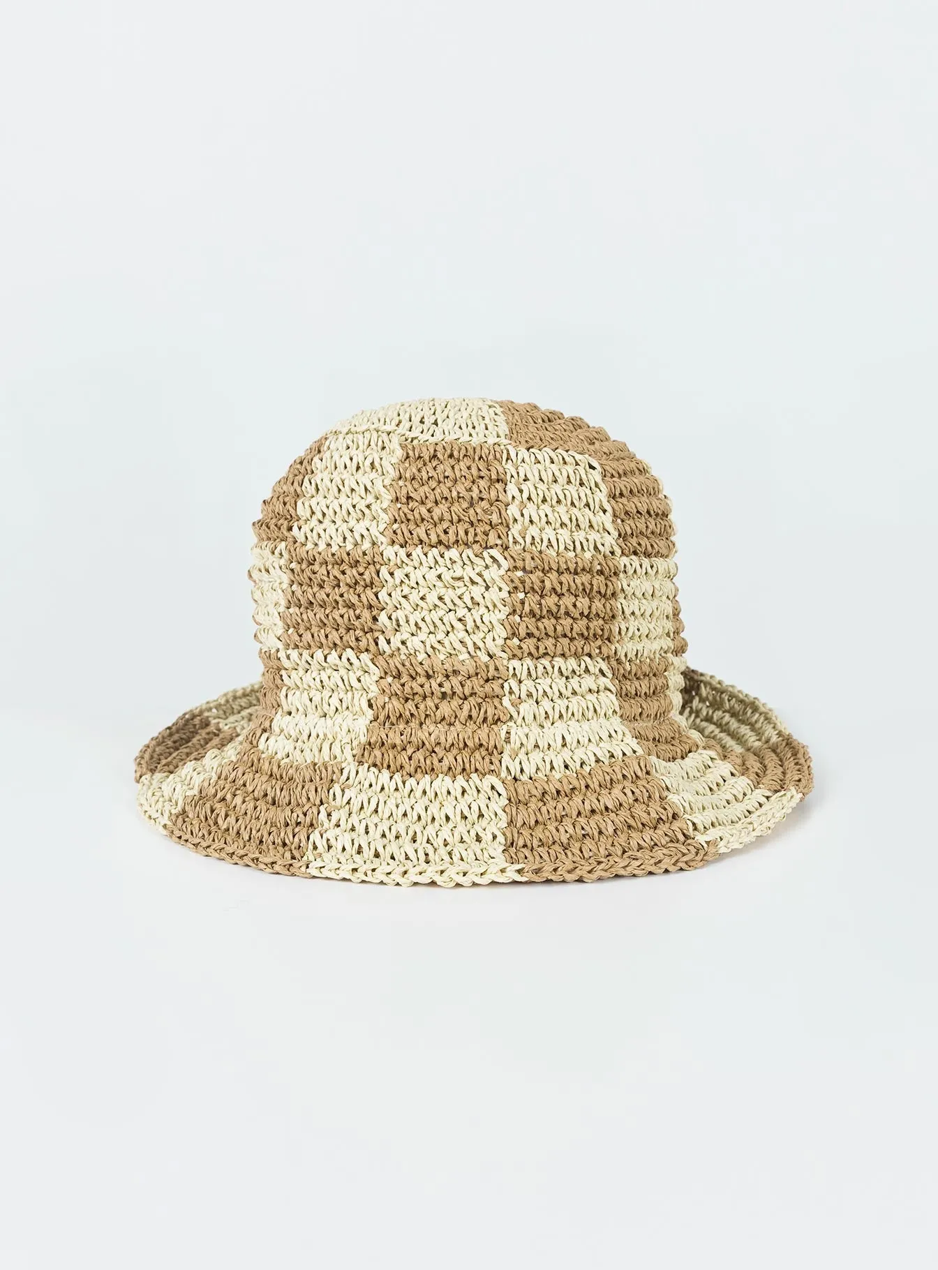 Lyndon Bucket Hat Beige Check