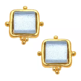 Madeline White French Glass Studs