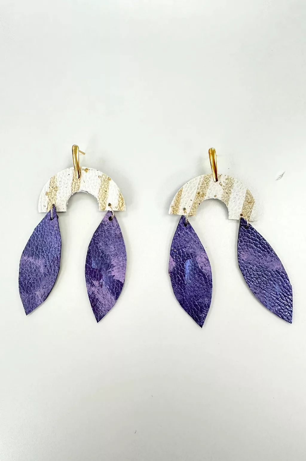 Marley Leather Spirit Earrings by Annie Claire Designs