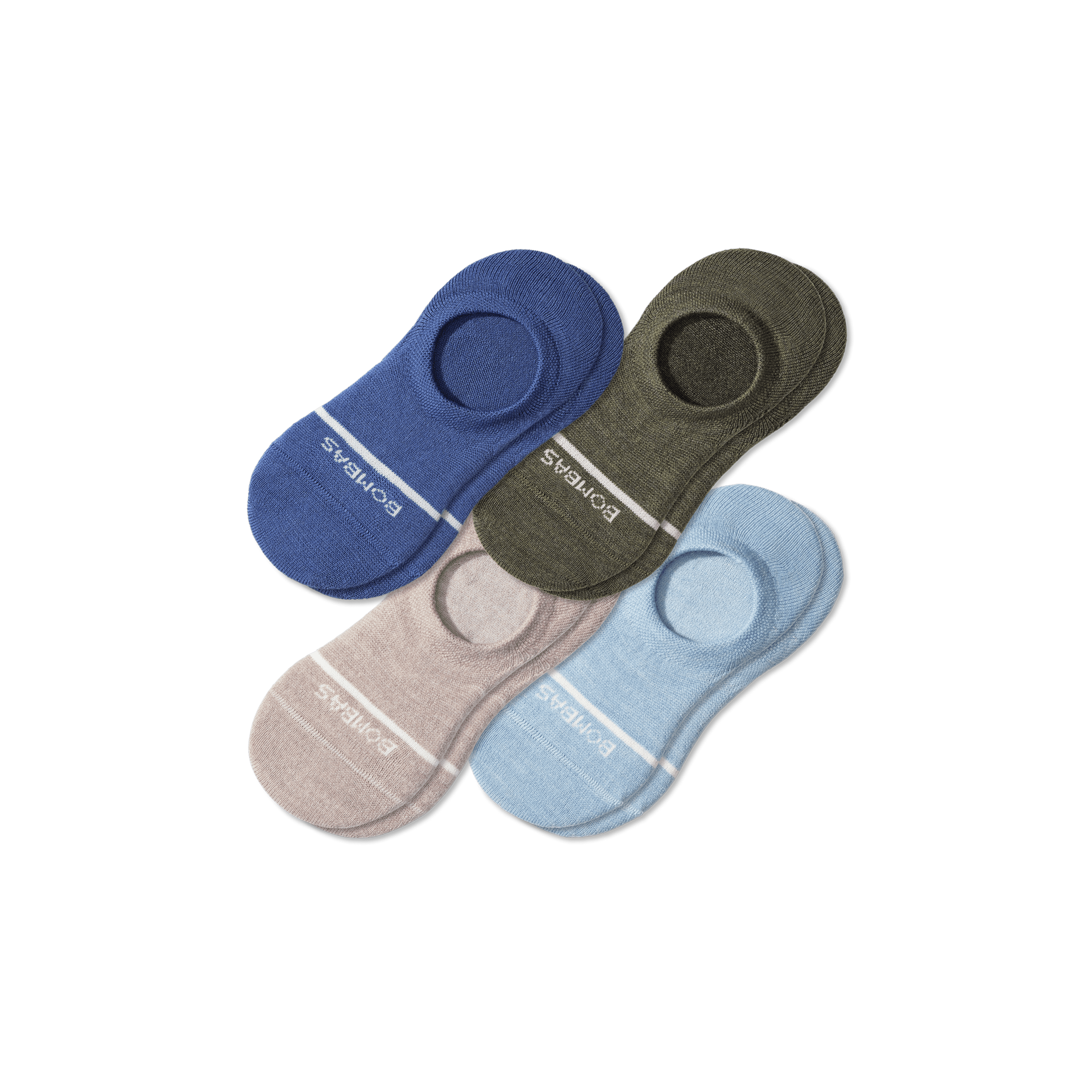 Men's Lightweight Merino Wool Blend No Show Sock 4-Pack