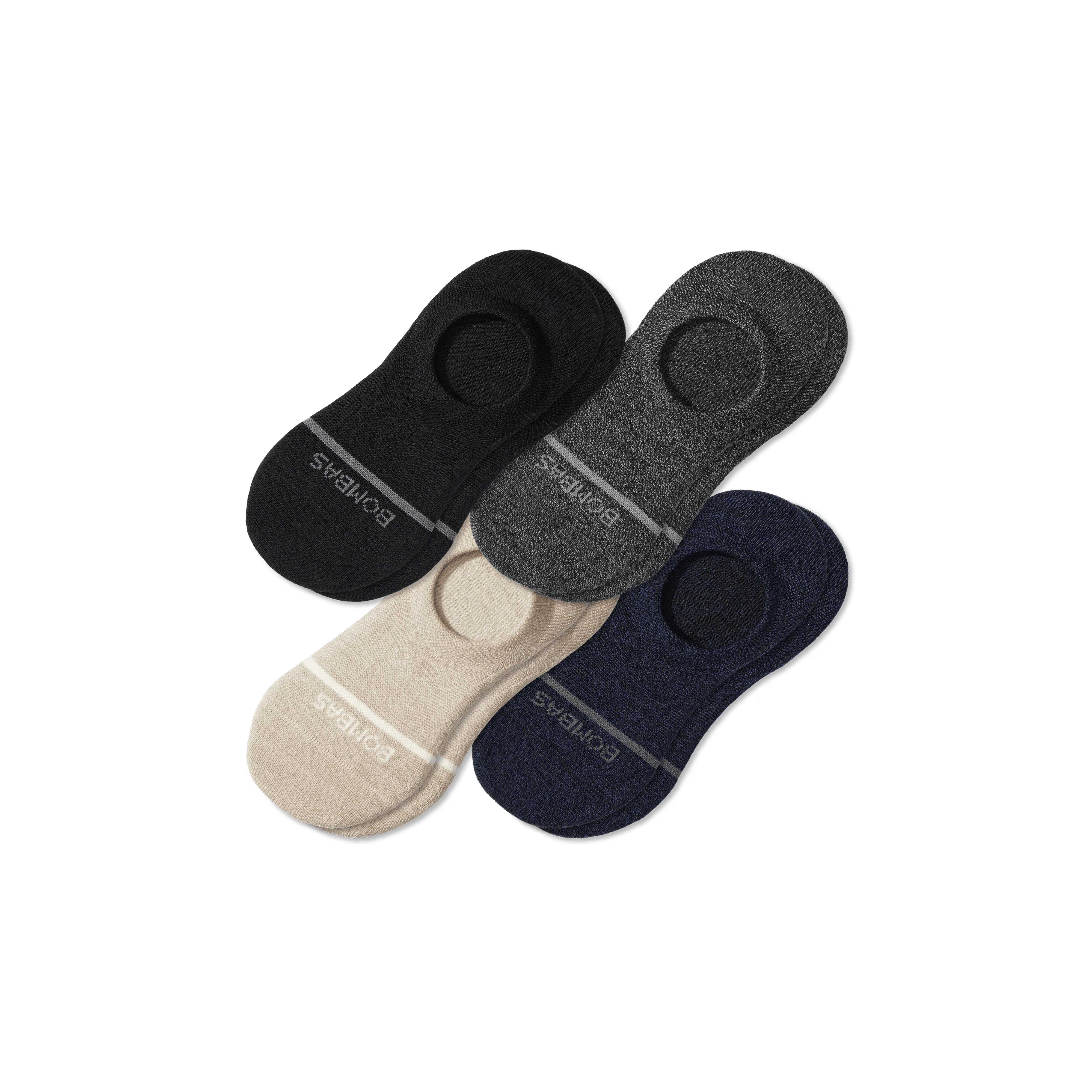 Men's Lightweight Merino Wool Blend No Show Sock 4-Pack