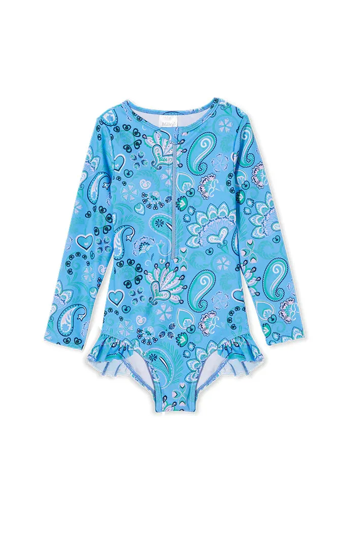 Milky Summer Long Sleeve Swimsuit