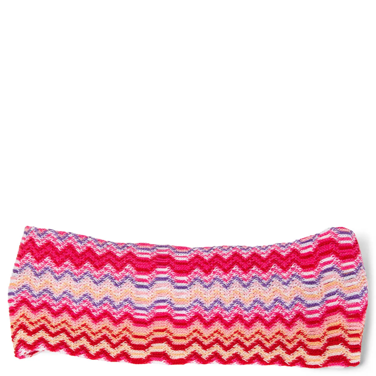 Missoni Zig Zag Headband Pink Red Salmon 