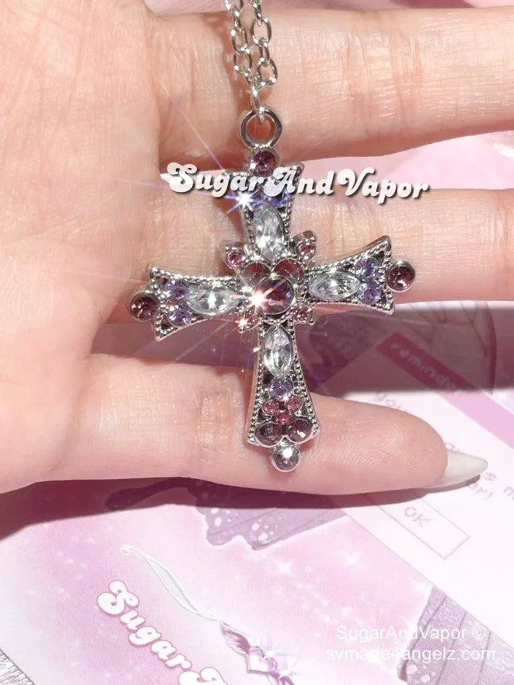 Neve Bling Cross Stainless Steel Necklace