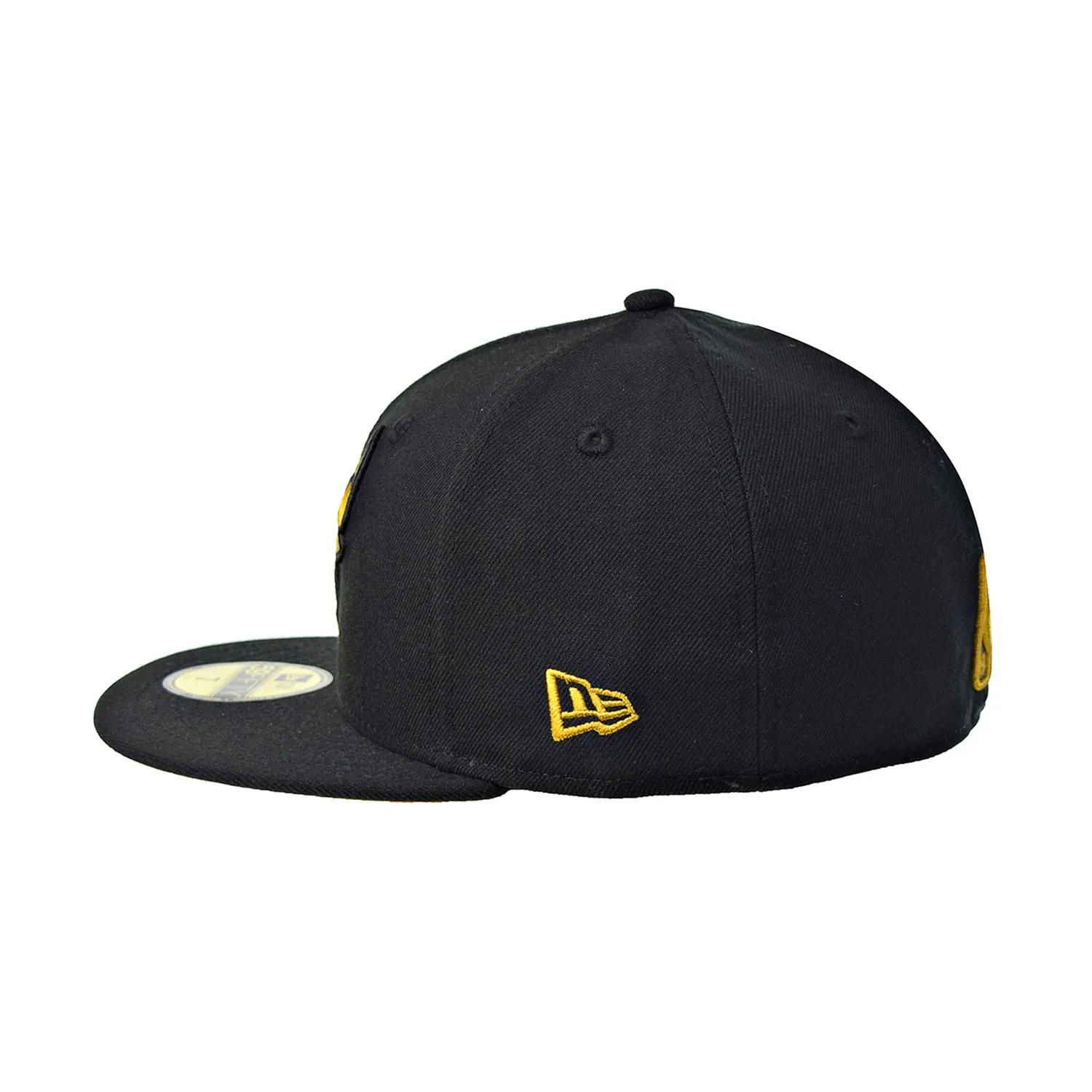 New Era Chicago Bulls 59Fifty Fitted Men's Hat Black-Yellow Bottom