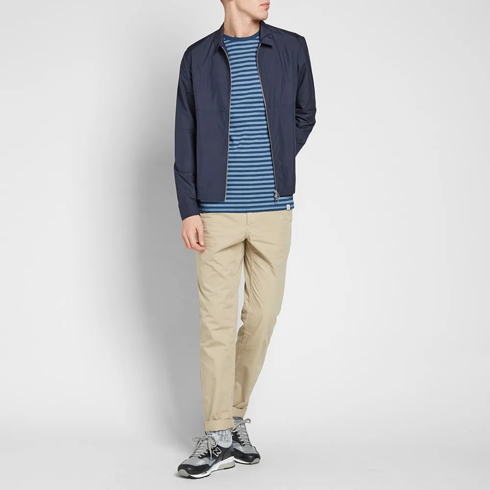 Norse Projects Long Sleeve Svali Stripe TeeBoundary Blue & Marginal Blue