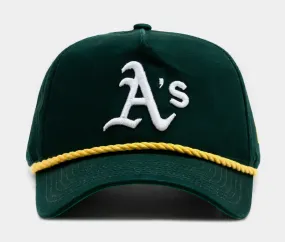 Oakland A's Twisted 9Forty Snapback Mens Hat (Green/Gold)