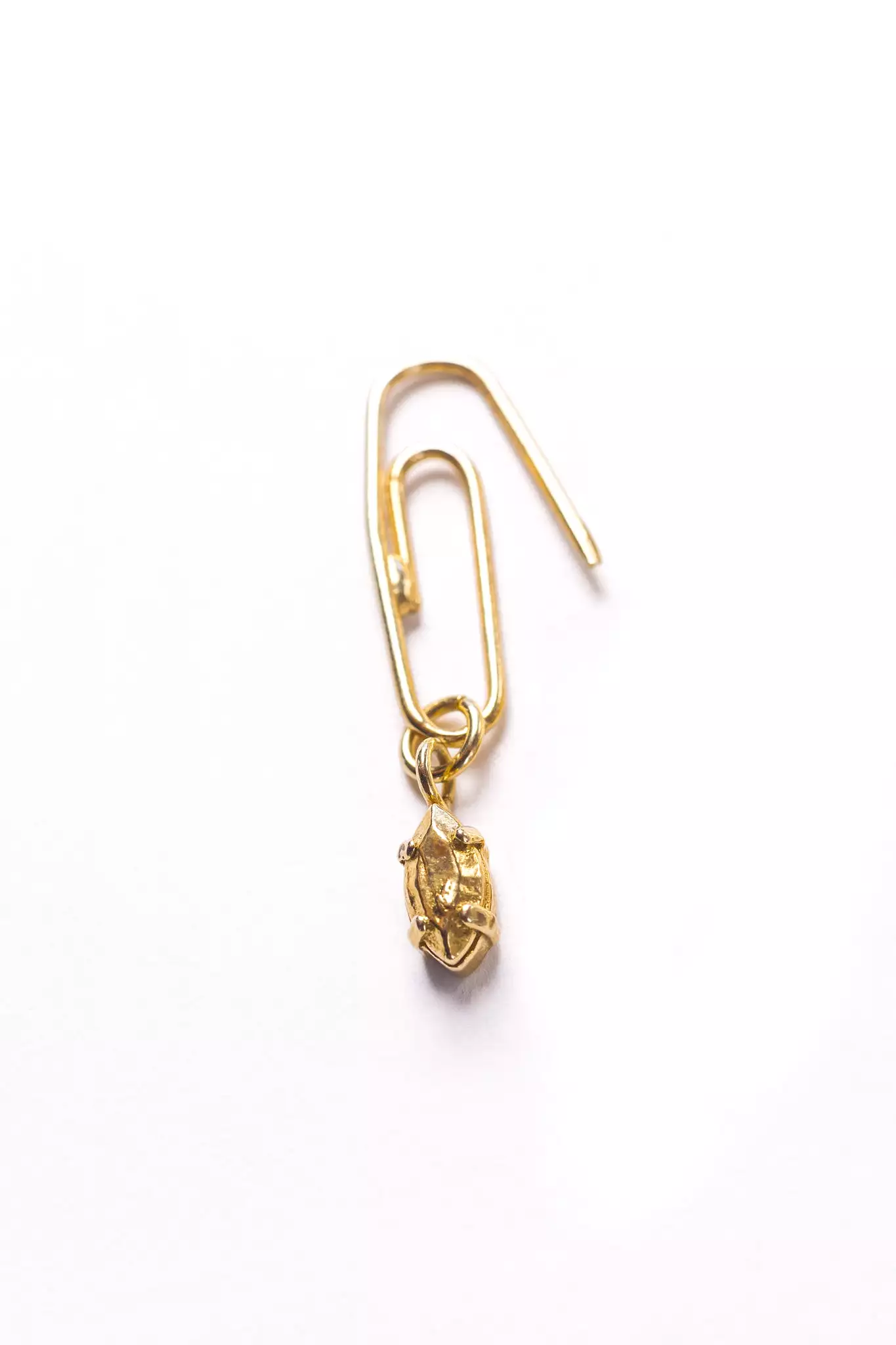 Paperclip Earring | Gold