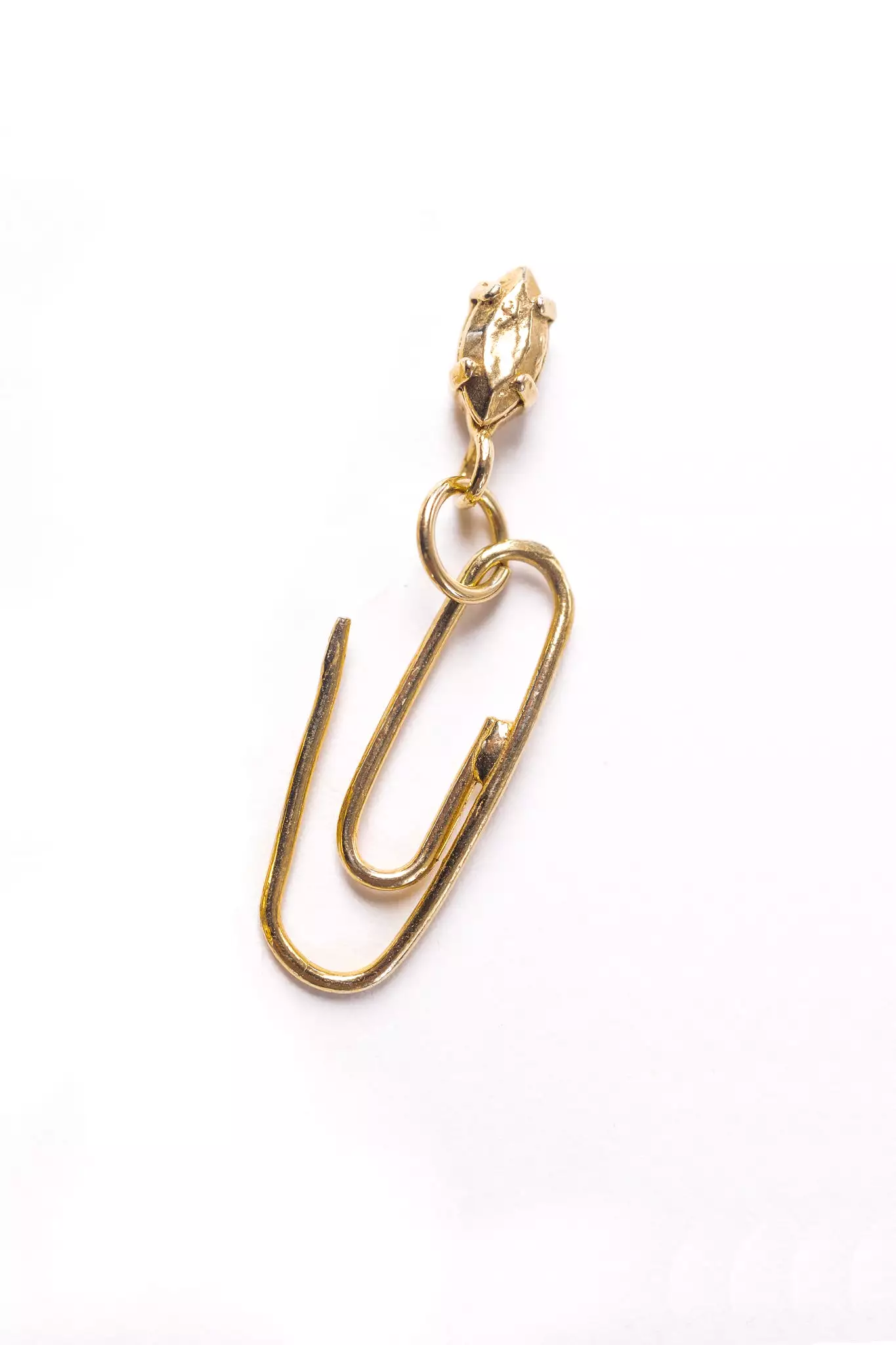 Paperclip Earring | Gold