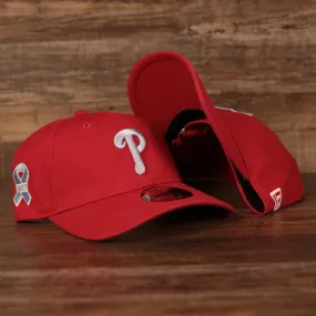 Philadelphia Phillies On Field Fathers Day 2021 9twenty Dad Hat | Phillies Red 920 2021 MLB On Field Fathers Day Hat