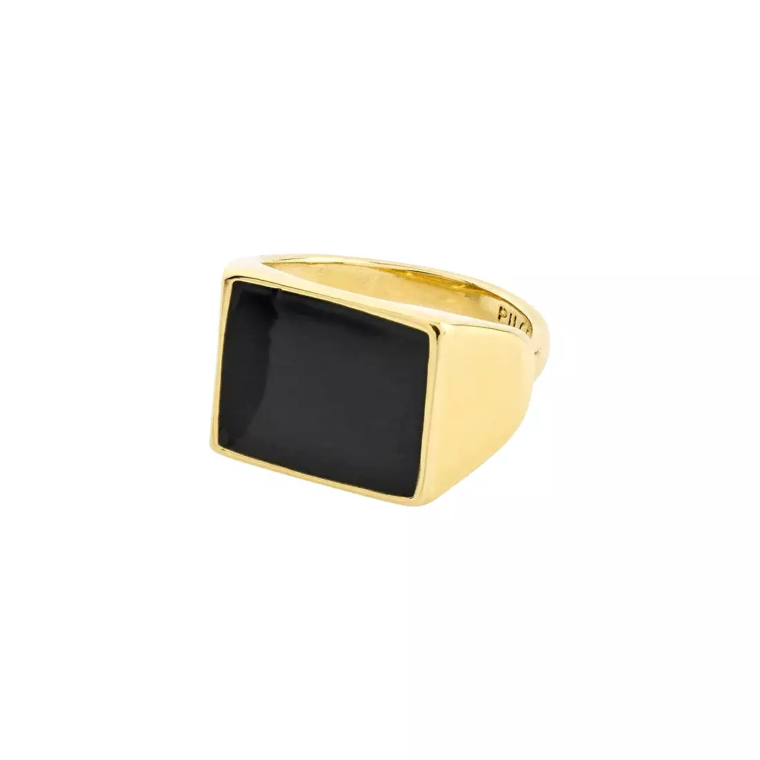 PILGRIM Ecru Square Signet Ring