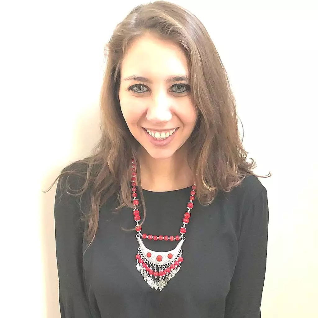 Red Beaded Boho and Silver Leaf Necklace