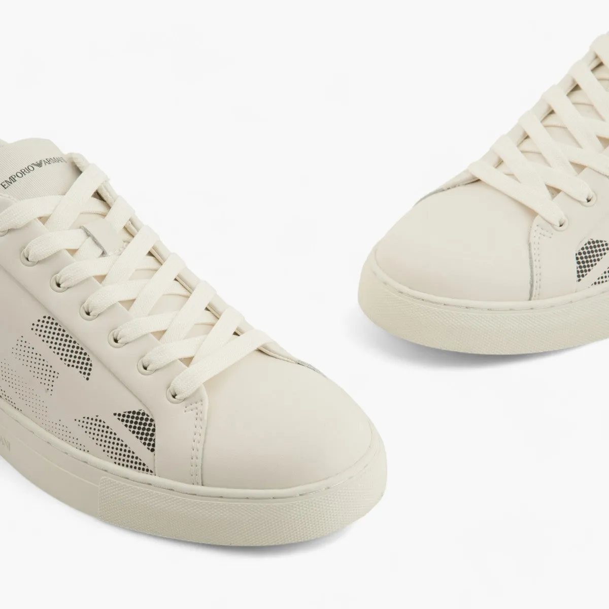 Regenerated Leather Sneaker With Eagle Logo