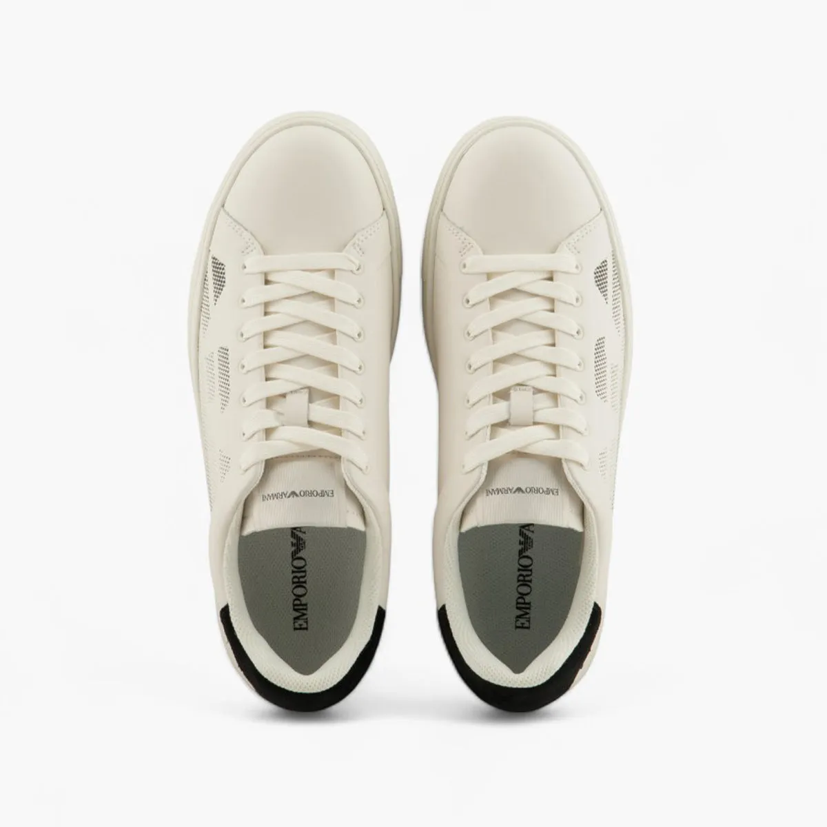 Regenerated Leather Sneaker With Eagle Logo