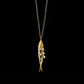 Rice 16 inch Adjustable Pendant Necklace by Michael Michaud