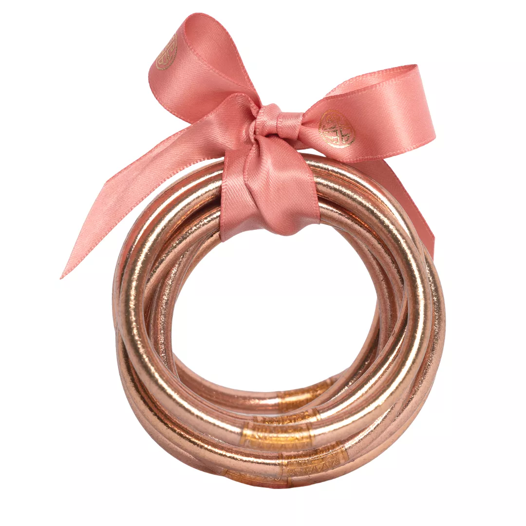 Rose Gold BuDhaGirl All Weather Bangle Set (Set of 9)