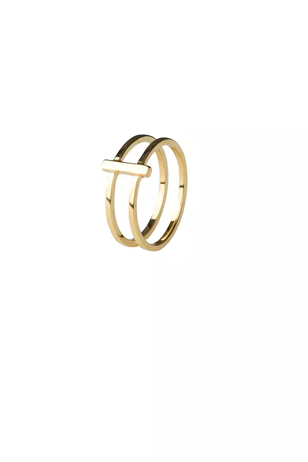 Row Ring, Gold