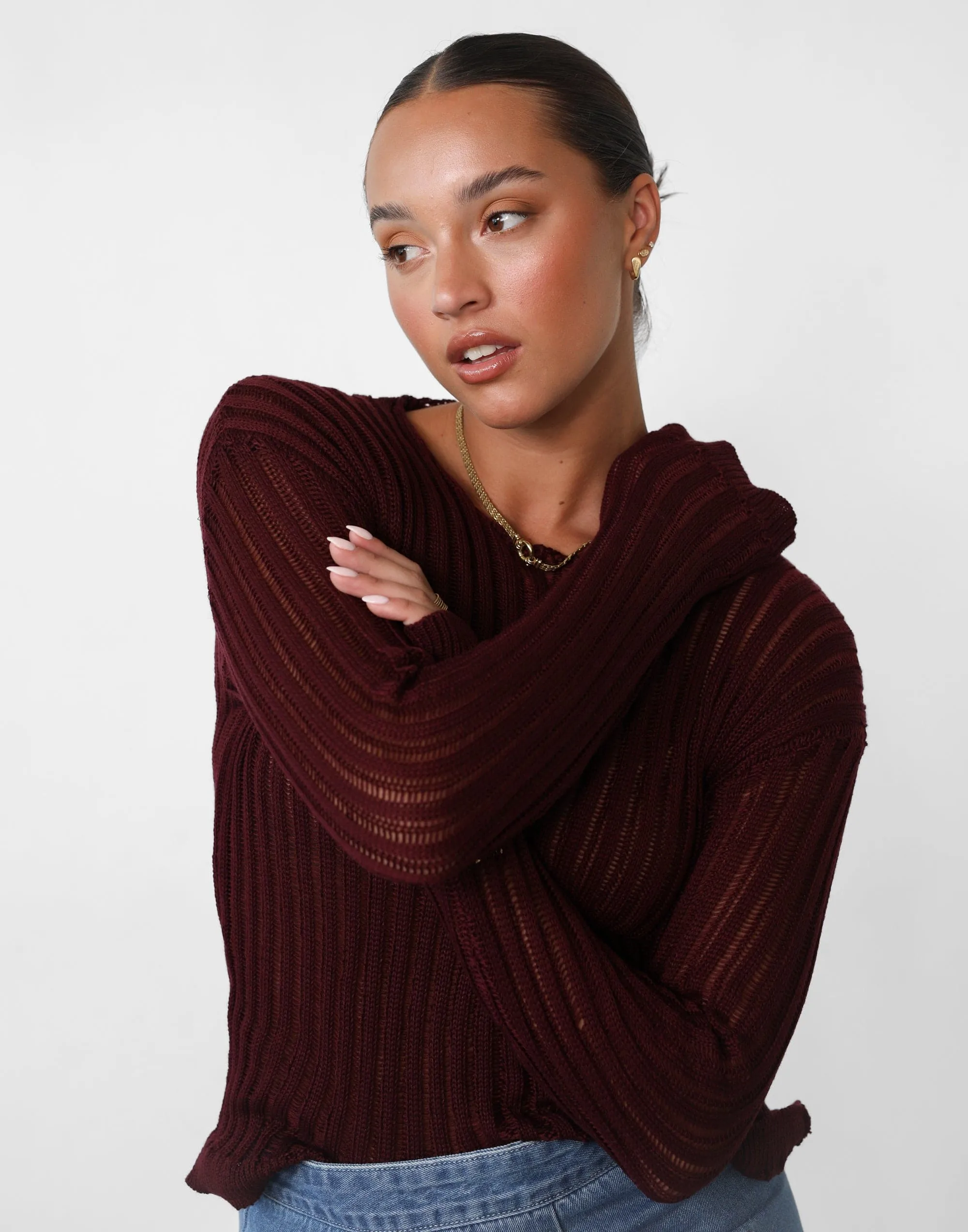 Ruby Long Sleeve Top (Plum)