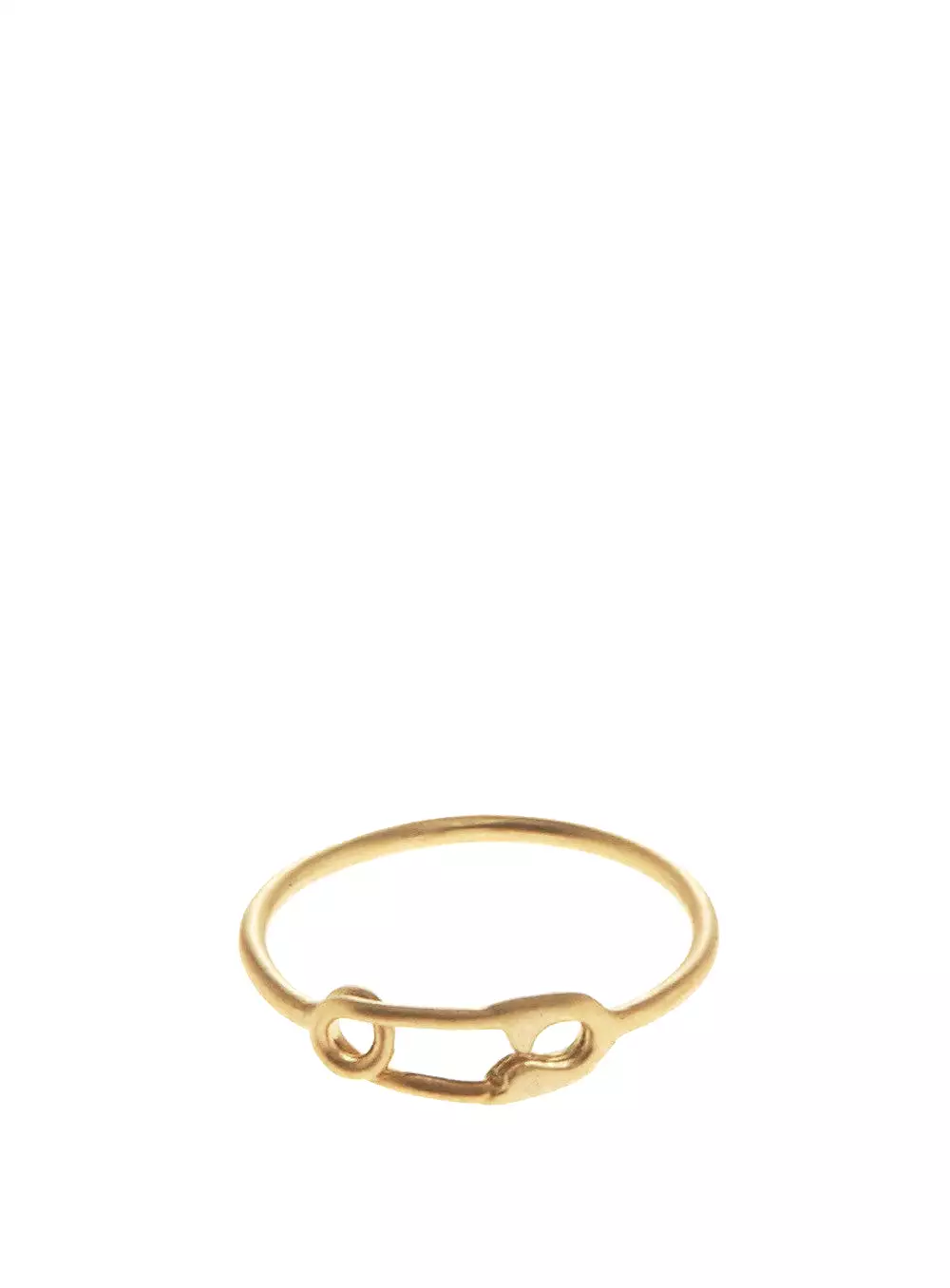 Safety Ring, Matte Gold