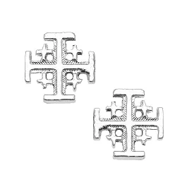 Silver Multi Cross Studs