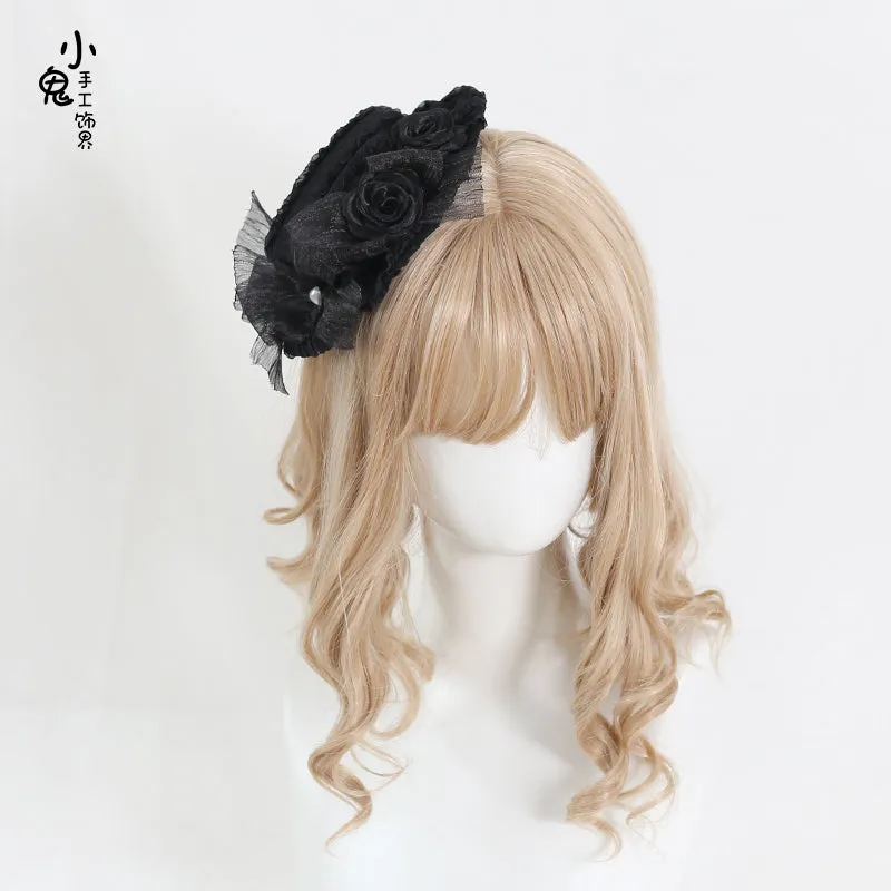 Small Flat Antique Lace Hat