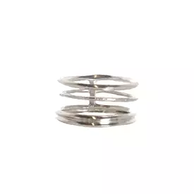 Spine Stack Ring, Silver