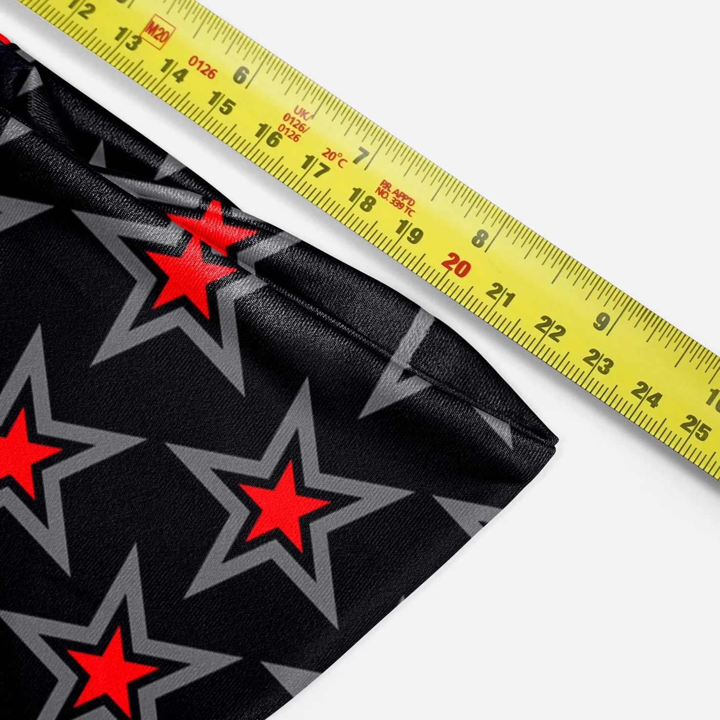 Stars Pattern Black Red Headband