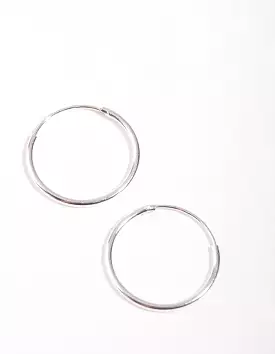 Sterling Silver 16mm Hoop Earrings