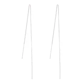 Sterling Silver Classic Thread-Through Earrings