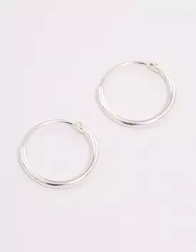 Sterling Silver Hoop Earrings 12mm