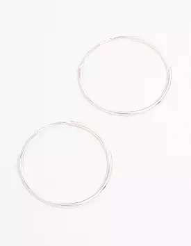 Sterling Silver Hoop Earrings 20mm