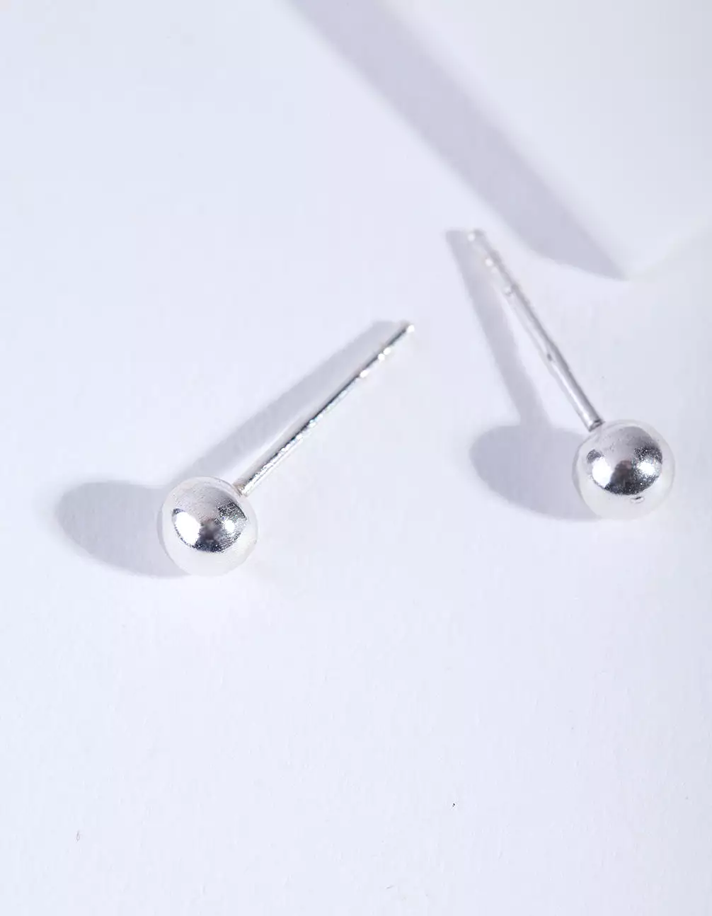 Sterling Silver Mini Ball Stud Earrings