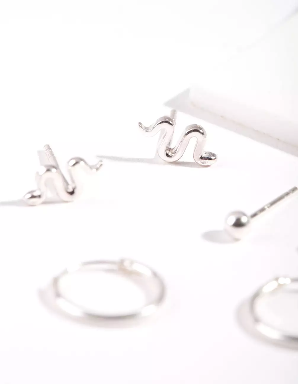 Sterling Silver Snake Earring Pack