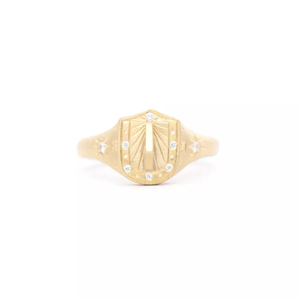 Sundial Signet Ring