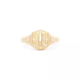 Sundial Signet Ring