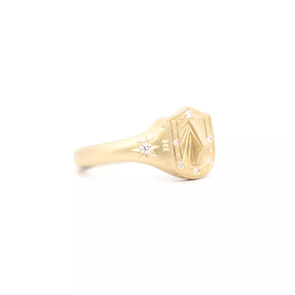 Sundial Signet Ring