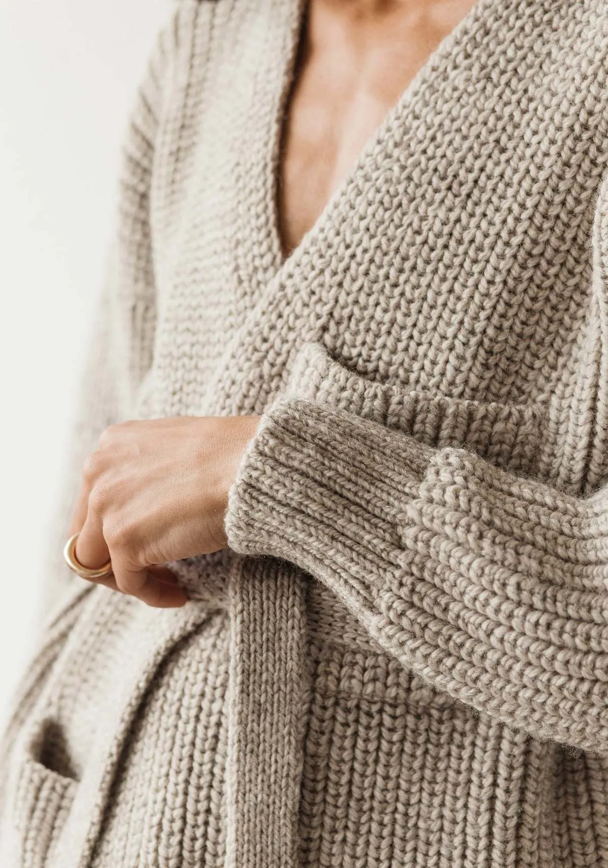 Sweater Coat - Undyed Fog