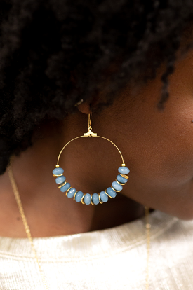 The Amalie Spirit Hoops by Annie Claire Designs