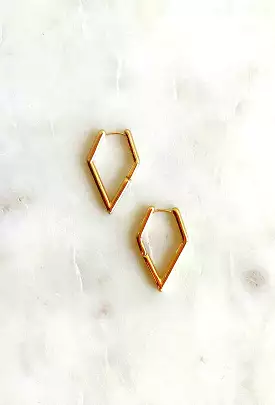 Triangle Huggie Earrings