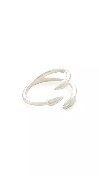 Triple Spike Ring, Silver