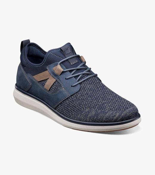 Venture Knit Plain Toe Lace Up Sneaker