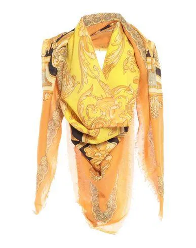 Versace Women Square scarf Orange -- --