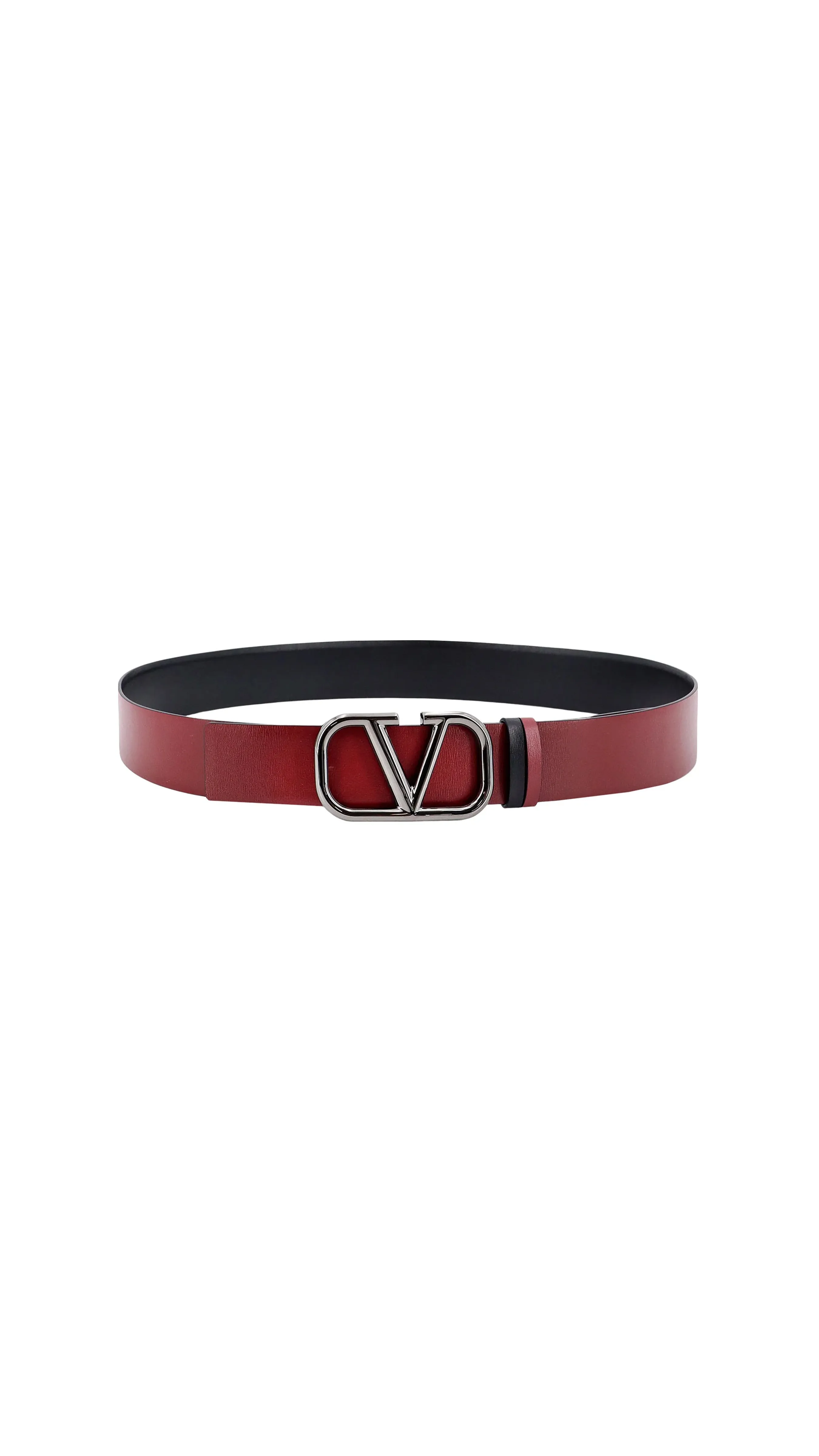 Vlogo Signature Reversible Belt - Black/Red